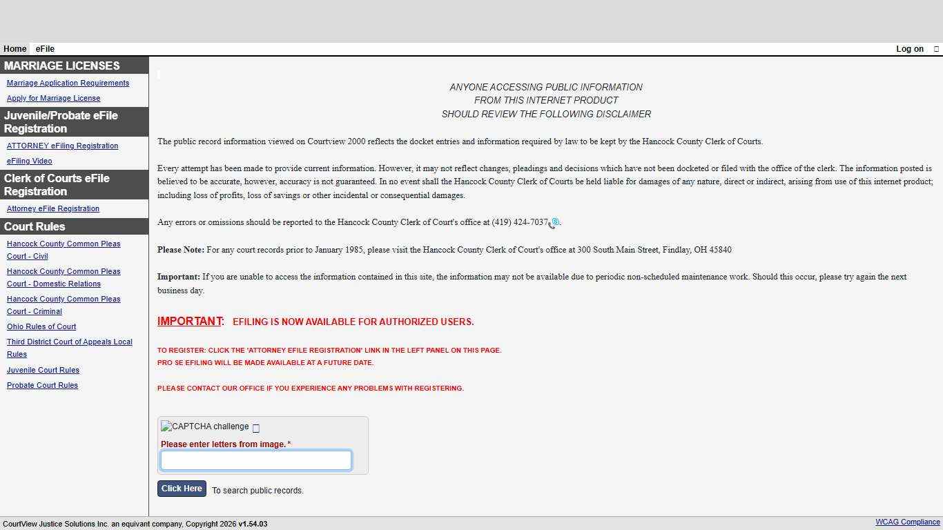 Welcome Page - Hancock County Courts